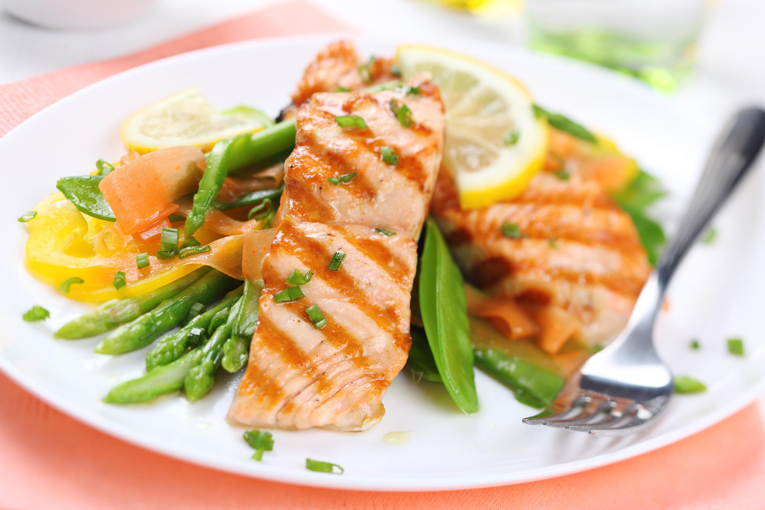 Plato con pescado